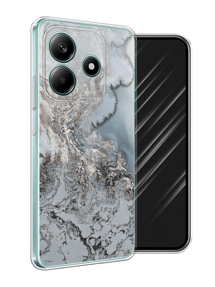 

Чехол Awog на Xiaomi Redmi Note 14 5G "Морозная лавина серая", Серый;серебристый, 323850-1
