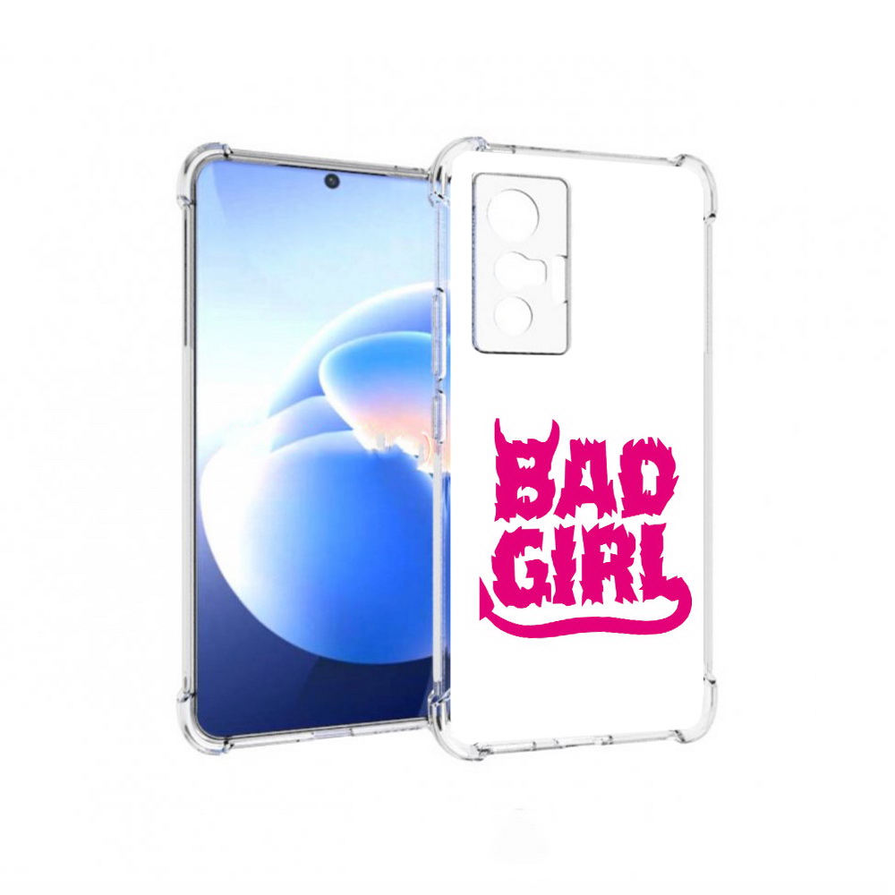 

Чехол MyPads Tocco для Vivo X70 плохая девочка, Прозрачный, Tocco