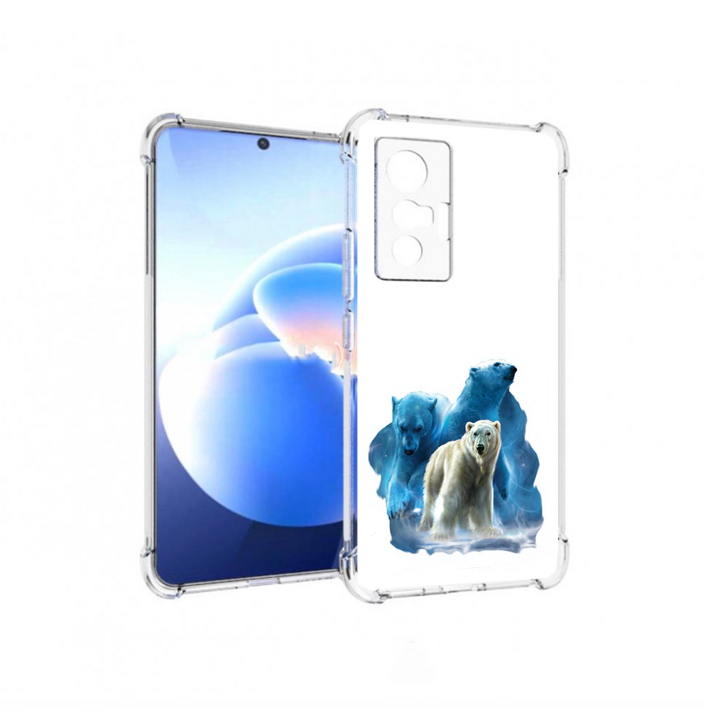

Чехол MyPads Tocco для Vivo X70 полярный медведь, Прозрачный, Tocco