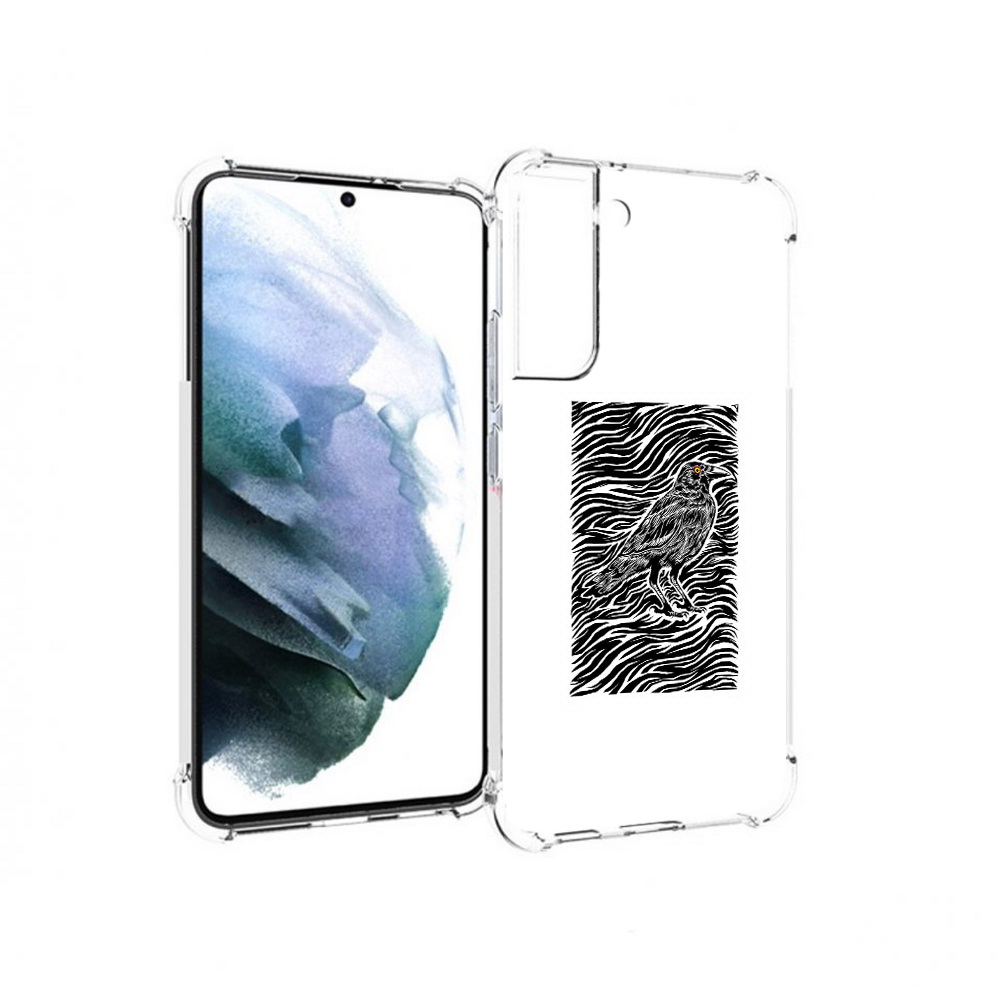 

Чехол MyPads Tocco для Samsung Galaxy S22 Plus ворон в абстракции (PT226933.535.272), Прозрачный, Tocco