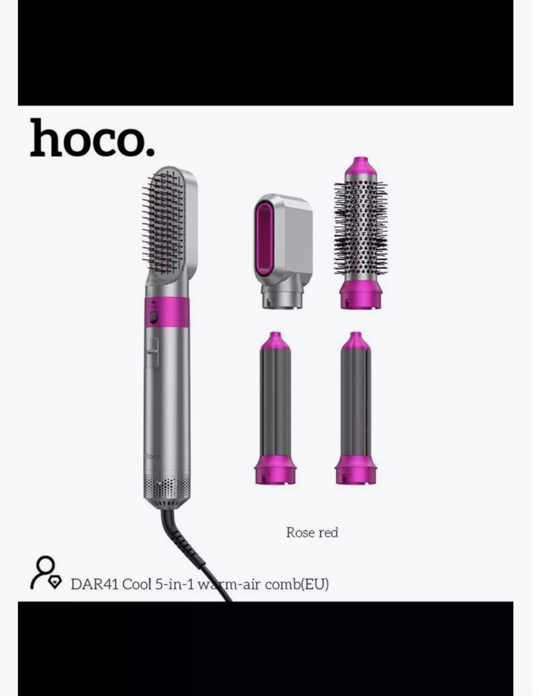 

Фен Hoco DAR41 1000 Вт фиолетовый, DAR41