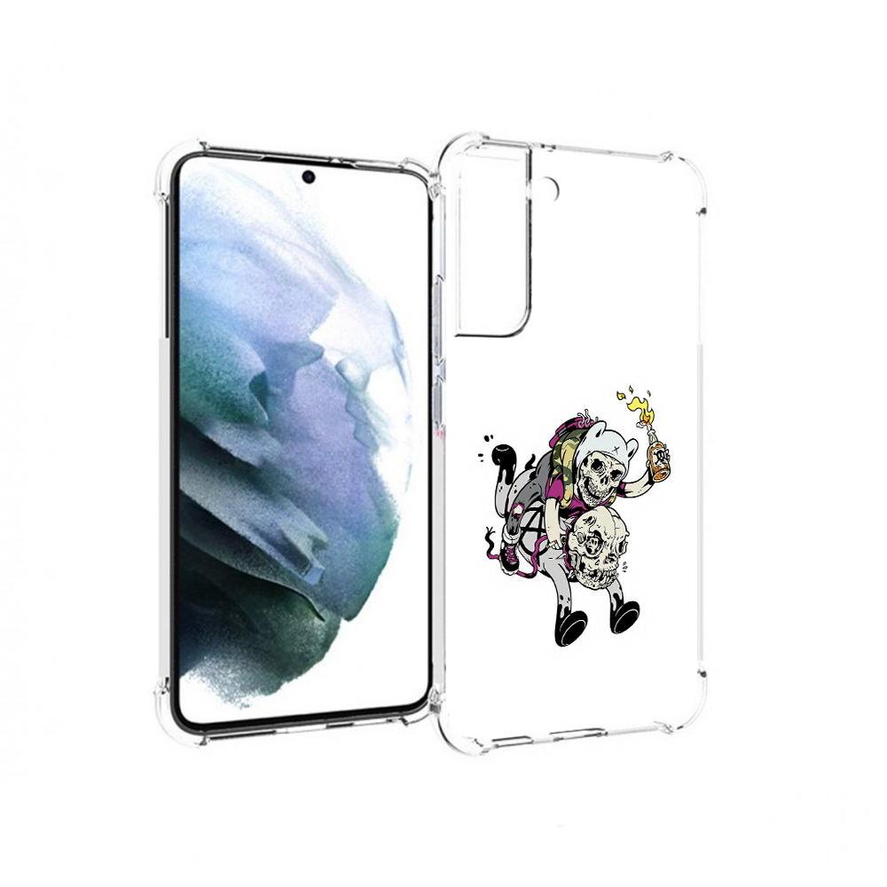

Чехол MyPads Tocco для Samsung Galaxy S22 Plus время приключений скелеты, Прозрачный, Tocco
