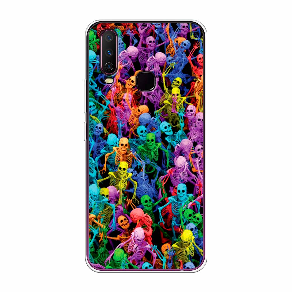 

Чехол для Vivo Y12/Y17 "Вечеринка скелетов", Фиолетовый;желтый;оранжевый, 261750-6