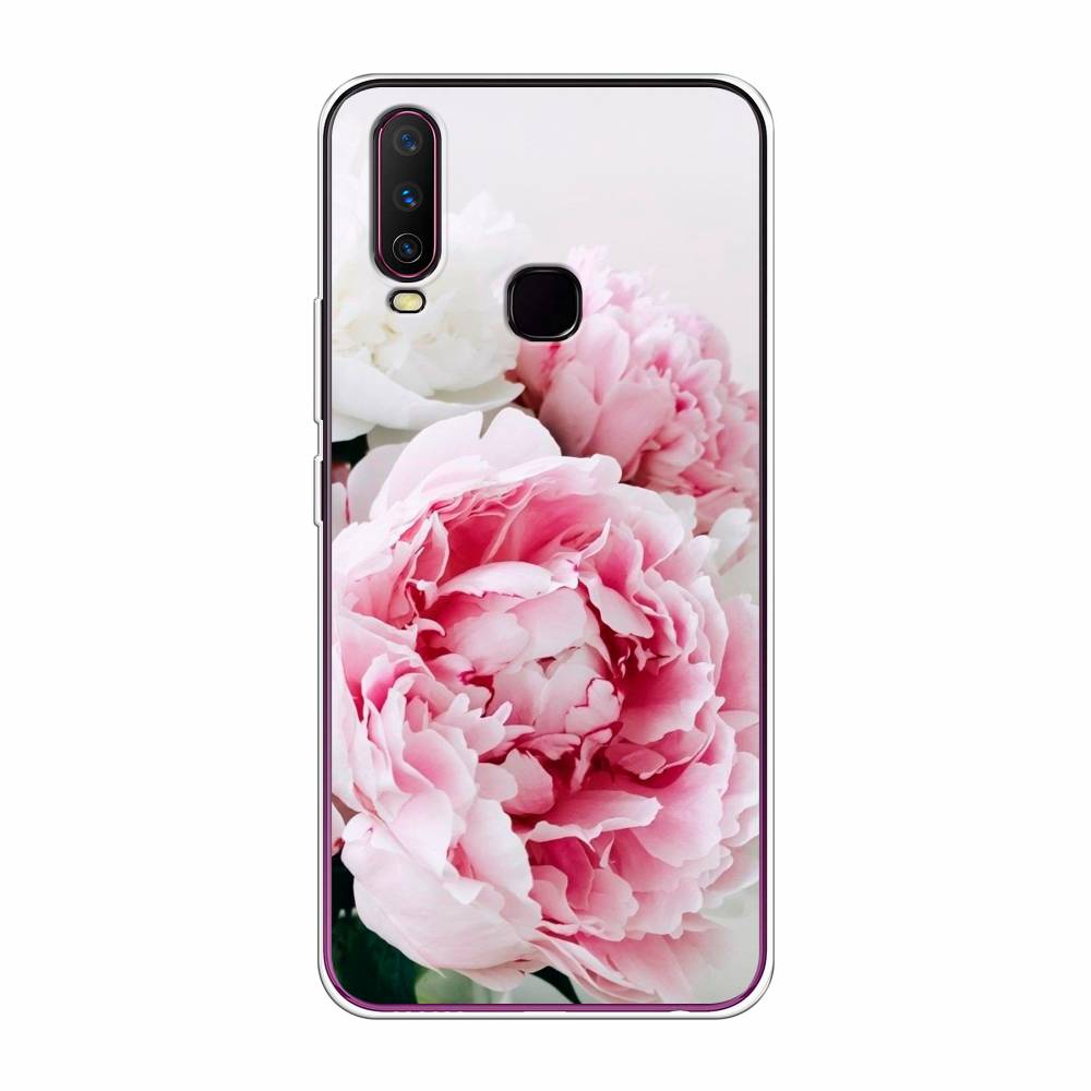 

Чехол для Vivo Y12/Y17 "Розовые и белые пионы", Розовый;белый, 261750-2