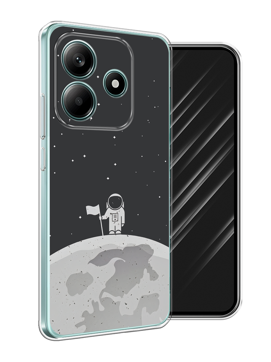 

Чехол Awog на Xiaomi Redmi Note 14 5G "Первый на Луне", Черный, 323850-1