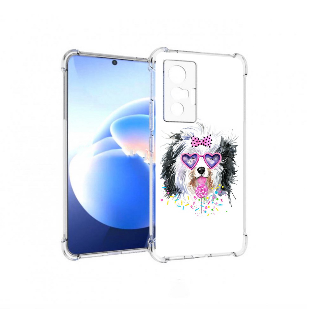 

Чехол MyPads Tocco для Vivo X70 пушистик, Прозрачный, Tocco