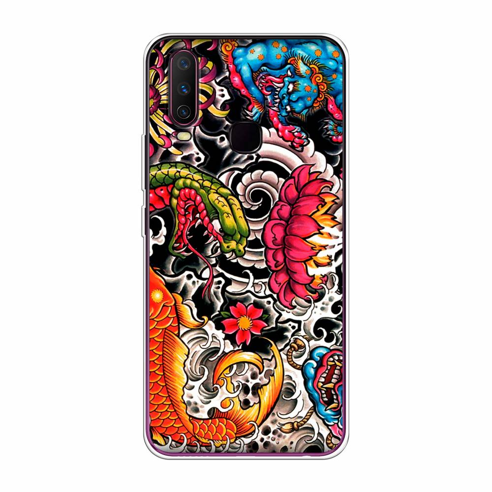 

Чехол для Vivo Y12/Y17 "Японское искусство", Красный;оранжевый;голубой, 261750-4