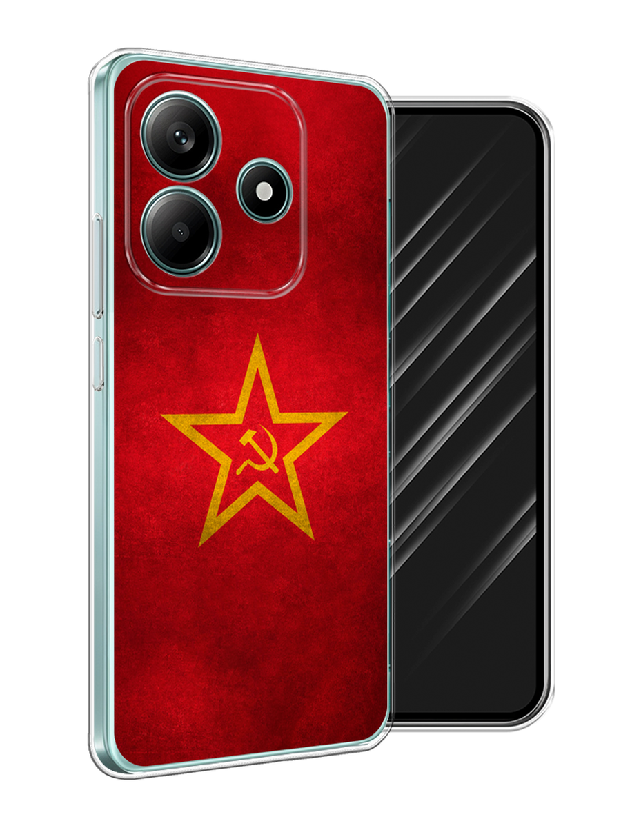 

Чехол Awog на Xiaomi Redmi Note 14 5G "Красное знамя", Желтый;красный, 323850-1