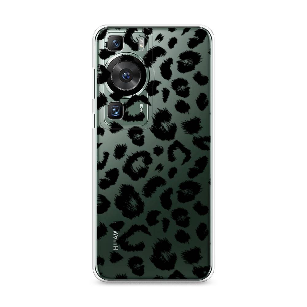 

Силиконовый чехол "Окрас леопарда фон" на Huawei P60, Черный;прозрачный