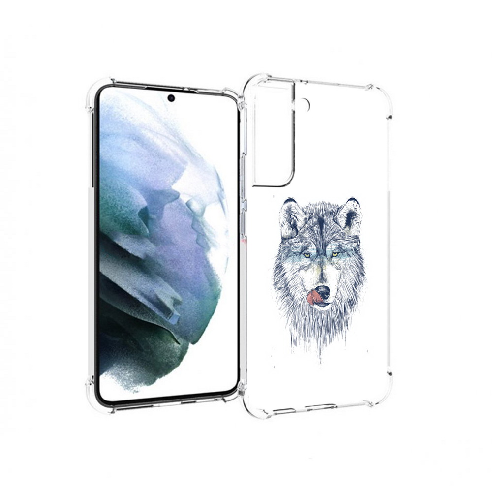 

Чехол MyPads Tocco для Samsung Galaxy S22 Plus голодгый волк (PT226933.535.292), Прозрачный, Tocco