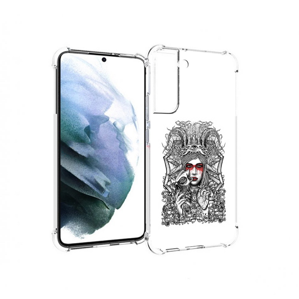 

Чехол MyPads Tocco для Samsung Galaxy S22 Plus грусная девушка (PT226933.535.302), Прозрачный, Tocco