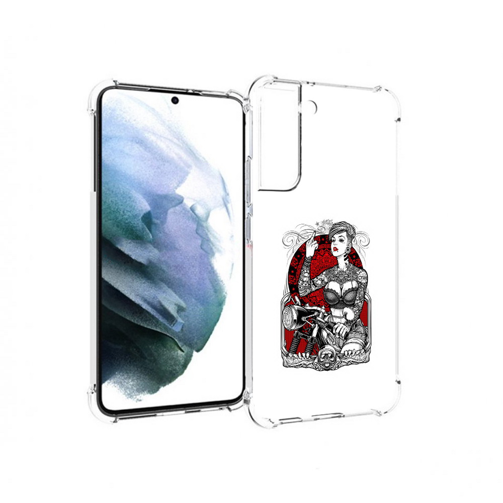 Чехол MyPads Tocco для Samsung Galaxy S22 Plus девушка на мотоцикле (PT226933.535.308)