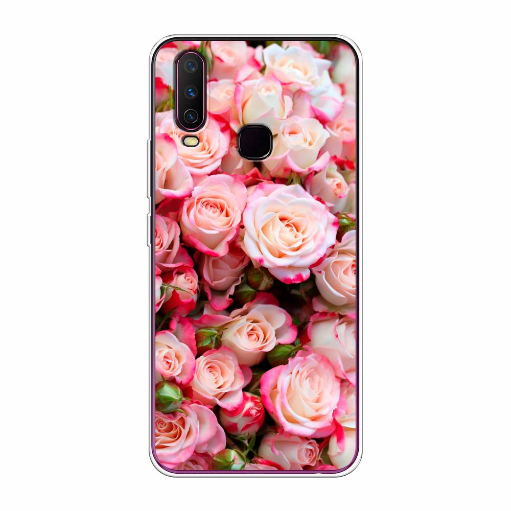 

Чехол для Vivo Y12/Y17 "Много роз", Розовый, 261750-2