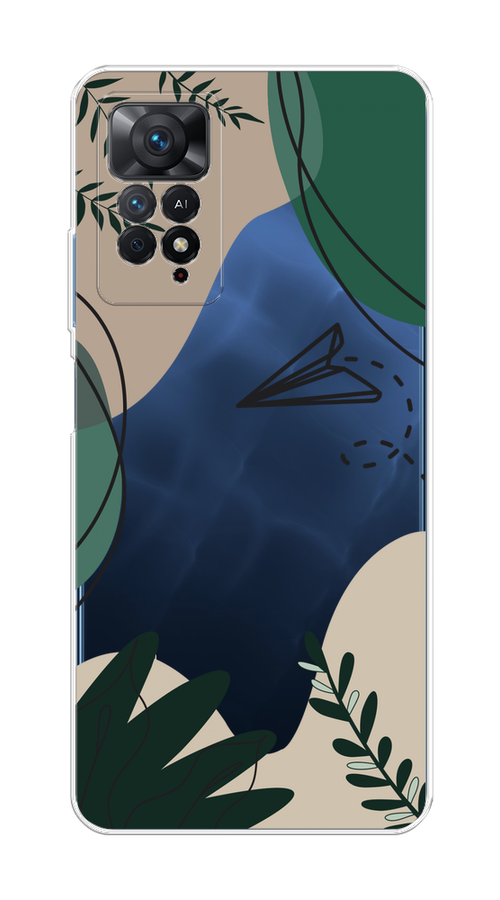 

Чехол на Xiaomi Redmi Note 11 Pro "Secret Garden", Зеленый;бежевый;черный, 314750-1