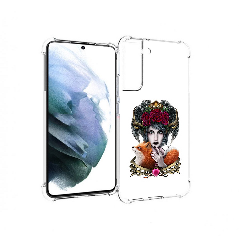 

Чехол MyPads Tocco для Samsung Galaxy S22 Plus девушка с лисой (PT226933.535.314), Прозрачный, Tocco