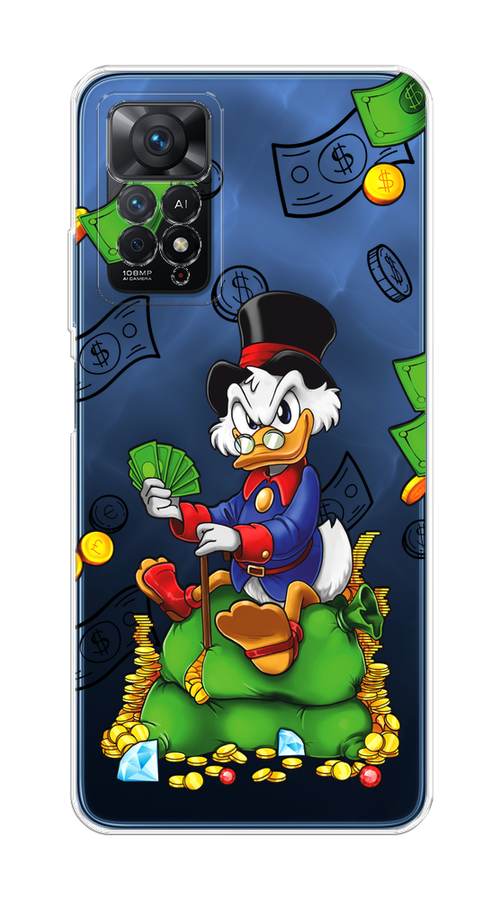 

Чехол на Xiaomi Redmi Note 11 Pro "Scrooge Richness", Черный;синий;зеленый, 314750-1