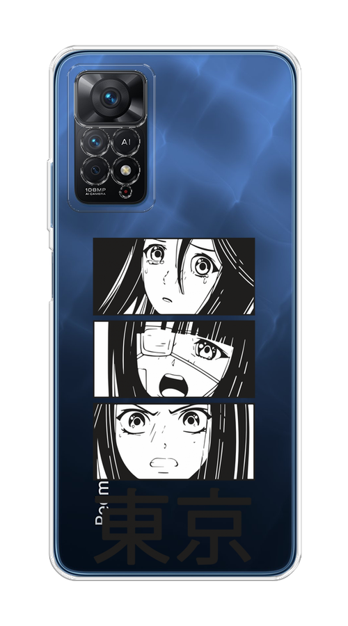 

Чехол на Xiaomi Redmi Note 11 Pro "Tokyo girls", Белый;черный;прозрачный, 314750-1