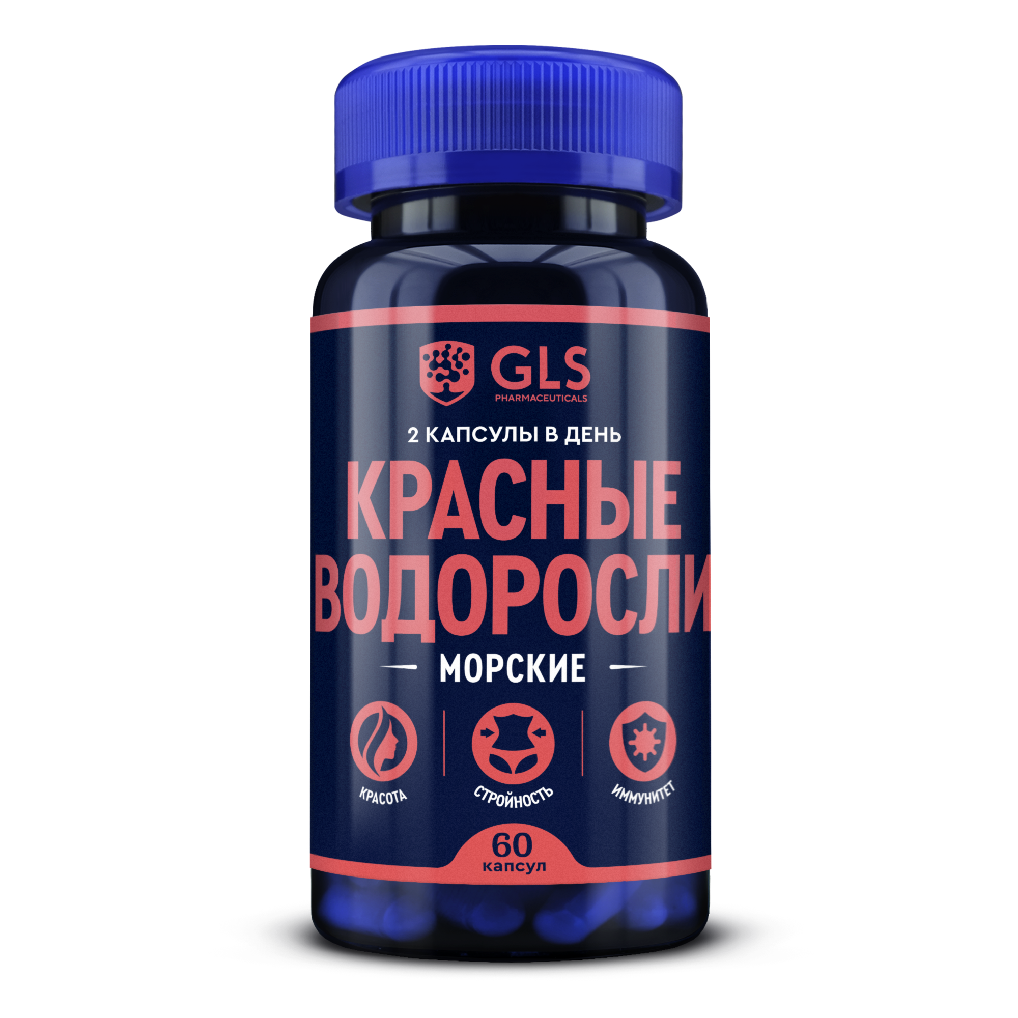 

Красные морские водоросли GLS pharmaceuticals, 60 капсул