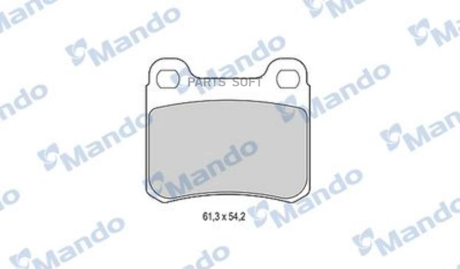 

Колодки тормозные MERCEDES C (W201,W202) задние (4шт.) MANDO