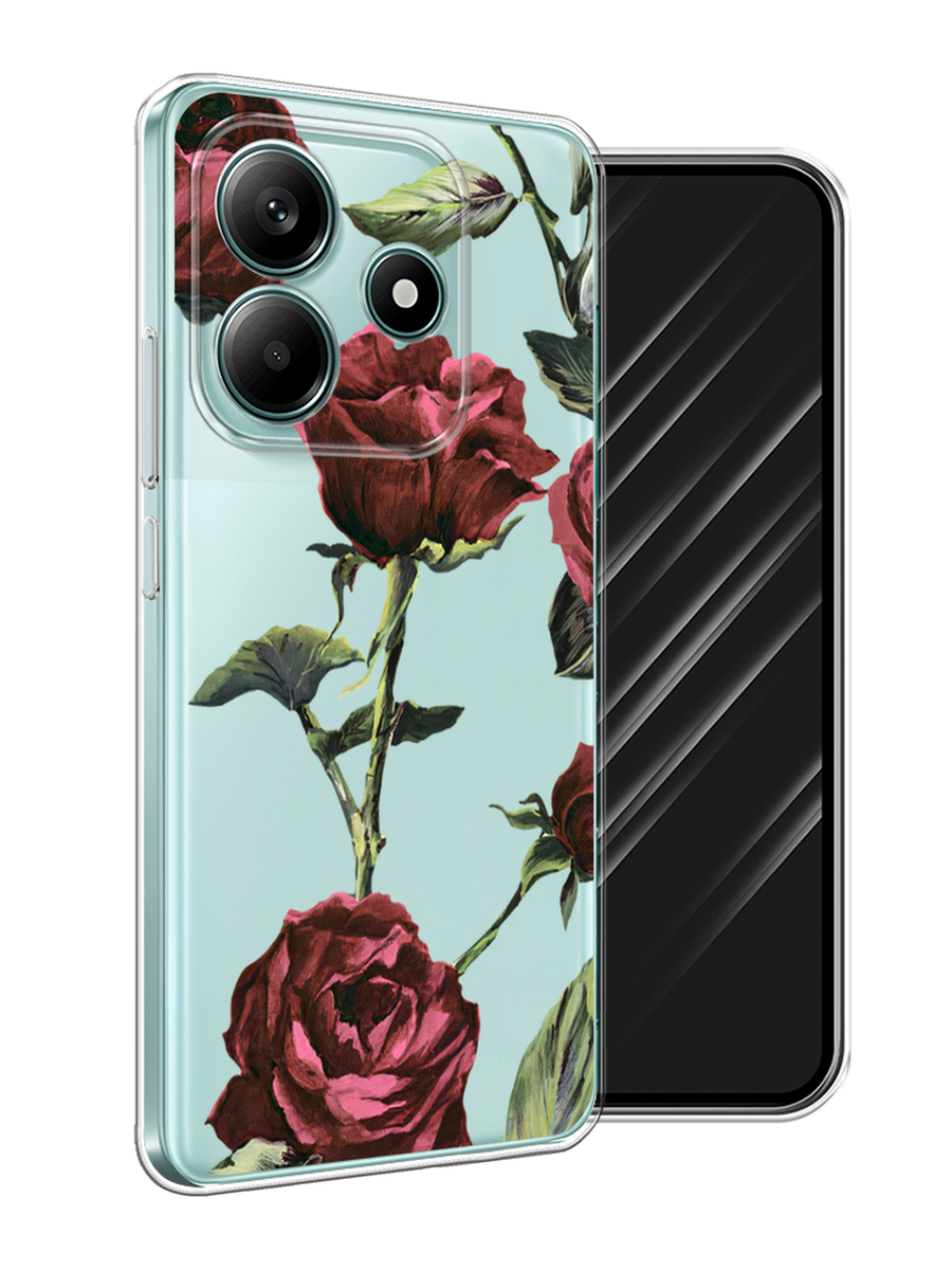 

Чехол Awog на Xiaomi Redmi Note 14 5G "Бордовые розы фон", Бордовый, 323850-1