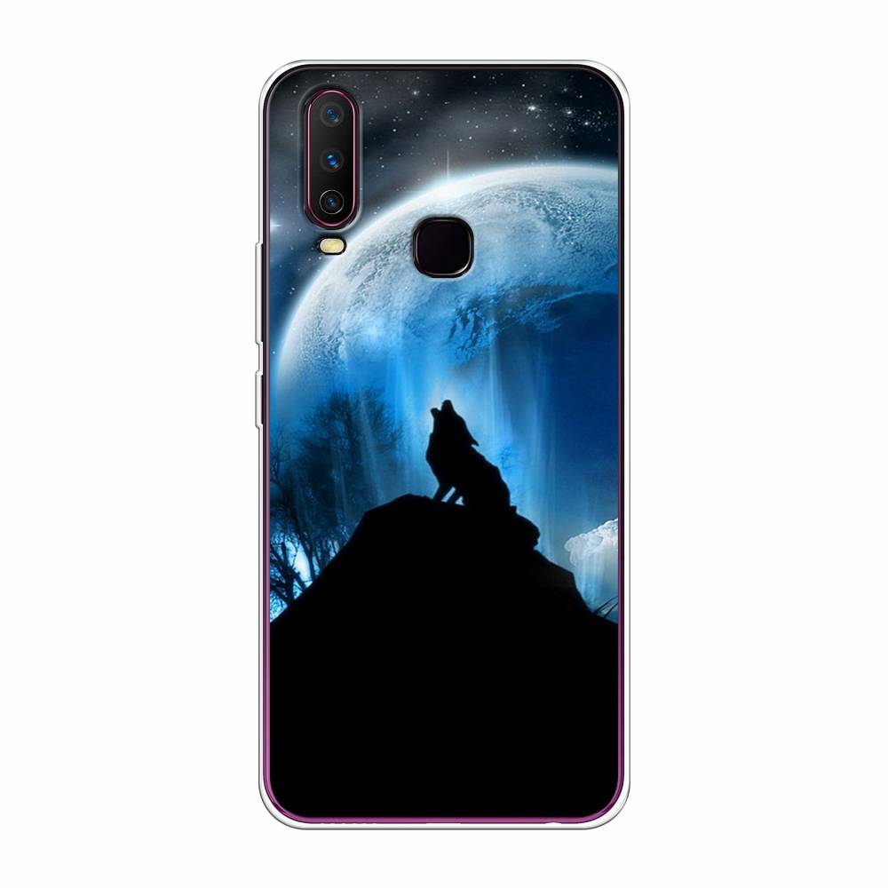 

Чехол для Vivo Y12/Y17 "Волк 2", Синий;черный;белый, 261750-1