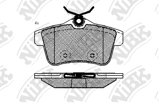Тормозные колодки NiBK PN0473 100056991791