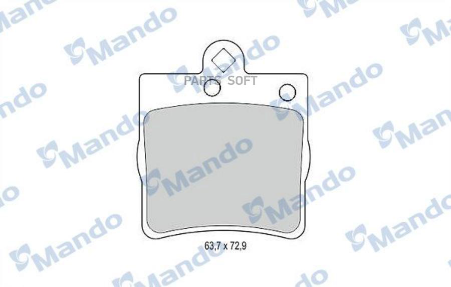 

Колодки тормозные MERCEDES W202,W203,W209,W210,R171 CHRYSLER задние (4шт.) MANDO