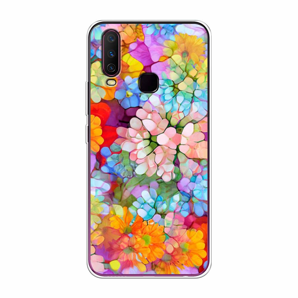 

Чехол для Vivo Y12/Y17 "Цветы витраж", Оранжевый;розовый;голубой, 261750-3