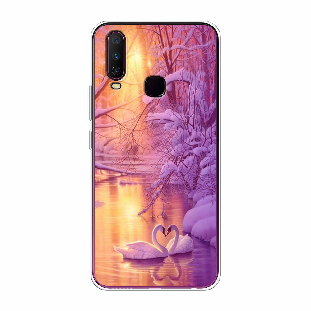 

Чехол для Vivo Y12/Y17 "Зима 1", Фиолетовый;желтый, 261750-2