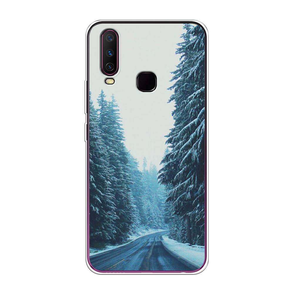 

Чехол для Vivo Y12/Y17 "Зима 9", Бежевый;голубой;черный, 261750-2