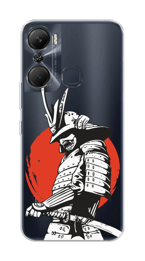 

Чехол на Infinix Hot 12 Pro "Самурай с катаной", Черный;красный;белый, 3102450-1
