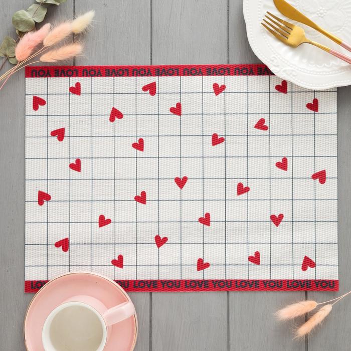 

Салфетка на стол "Love is", Love is Текстиль