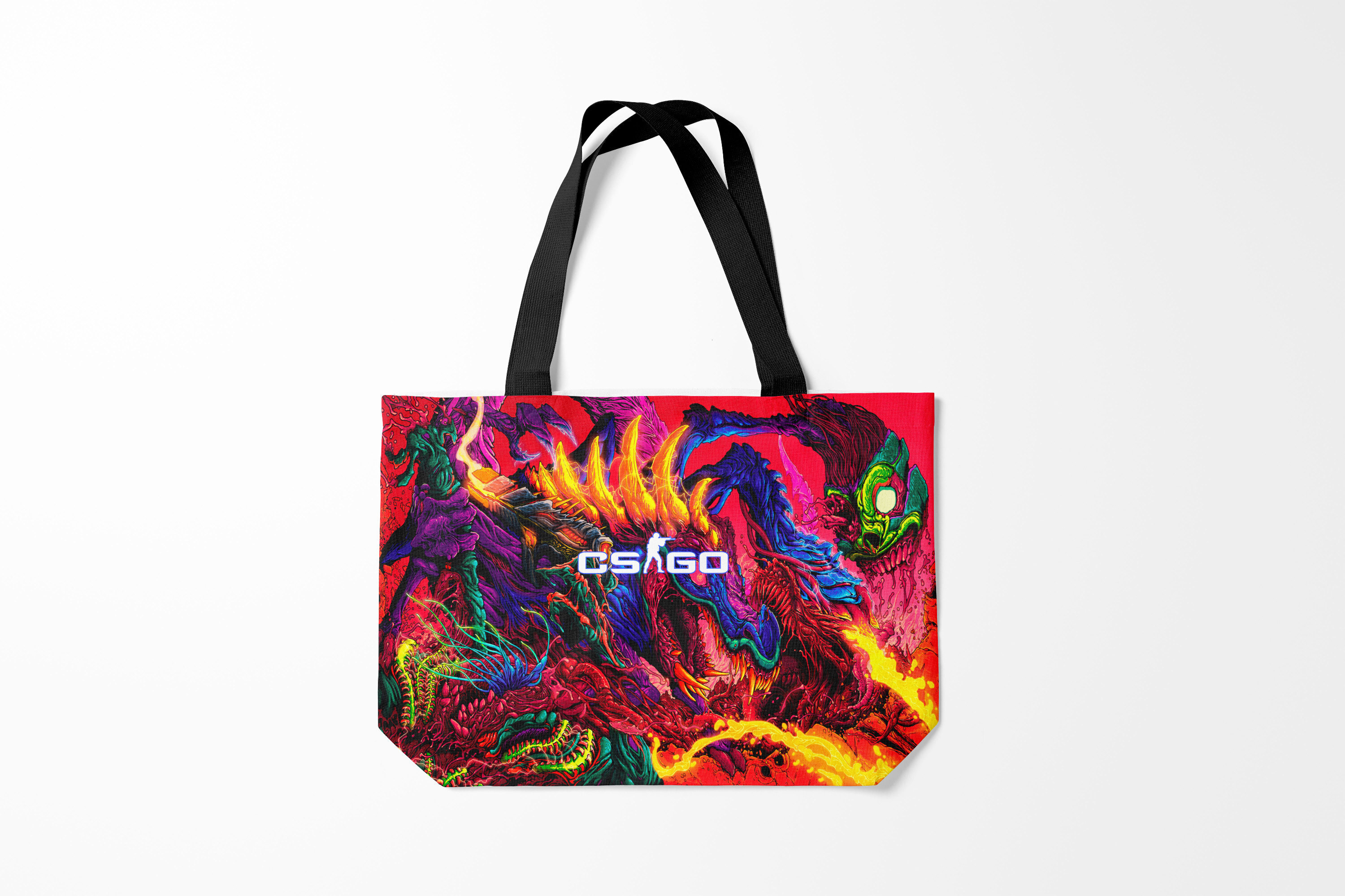 

Сумка шoппер унисекс Burnettie Counter Strike CS GO HyperBeast, разноцветный, Counter Strike CS GO HyperBeast