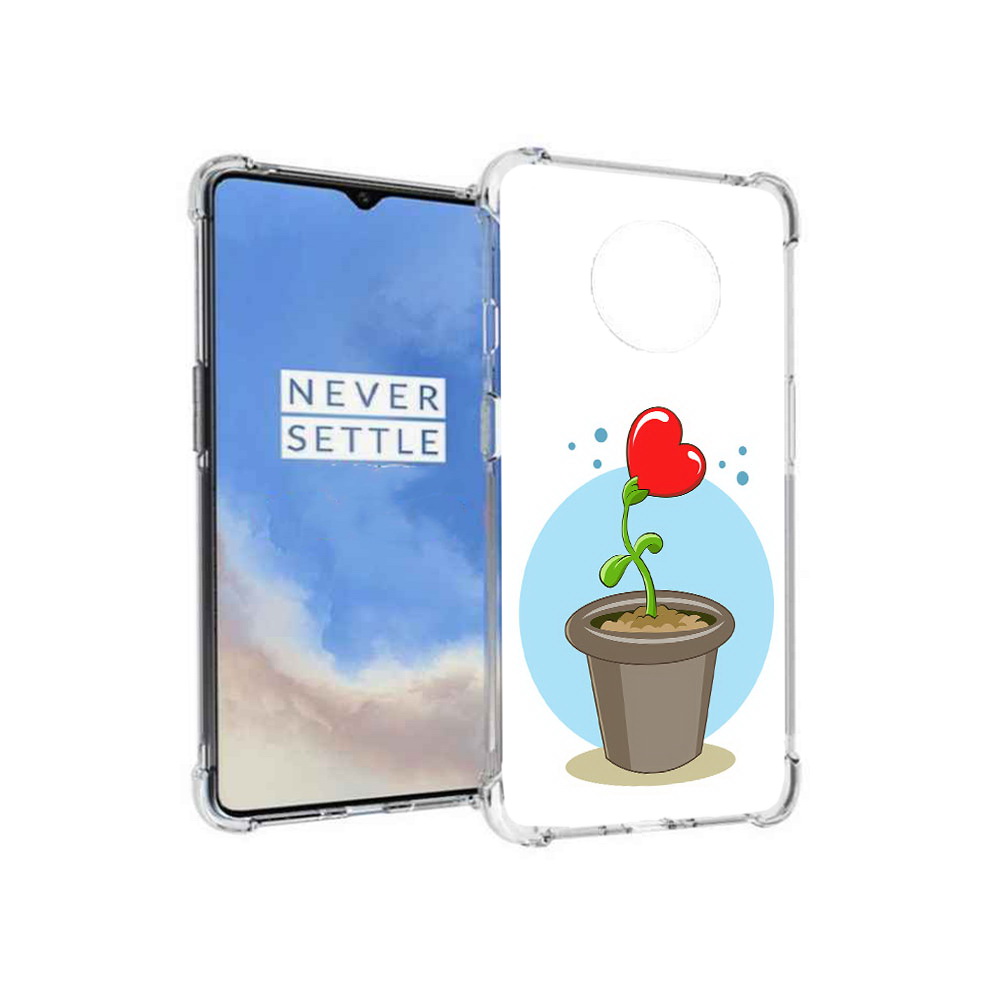 

Чехол MyPads Tocco для OnePlus 7T Растение любви 14 февраля (PT227044.138.145), Прозрачный, Tocco