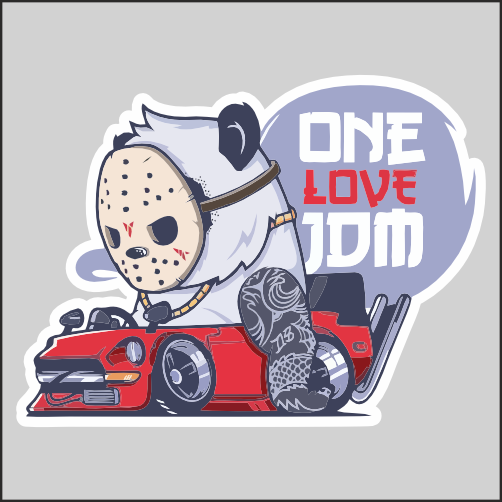 

Наклейка Наклейки за Копейки One Love JDM 20х15 см, sb-ППП-10