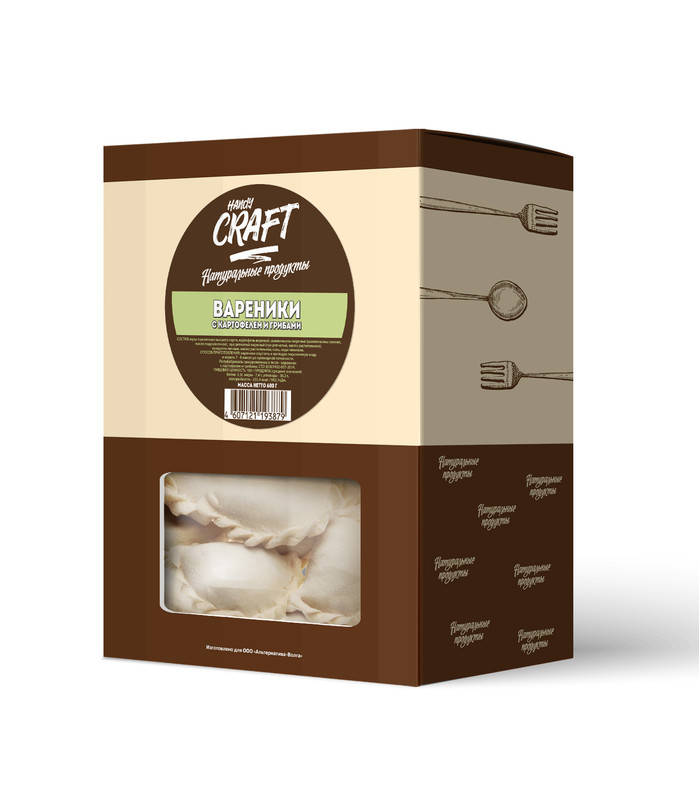 

Вареники HandyCraft с картофелем и грибами, 600 г