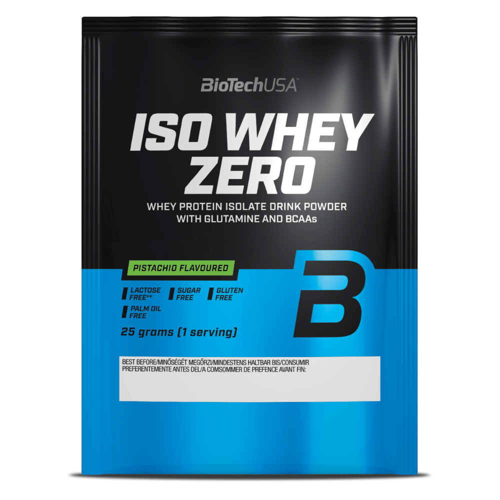 фото Изолят сывороточного протеина biotechusa iso whey zero порошок 25 г. фисташка