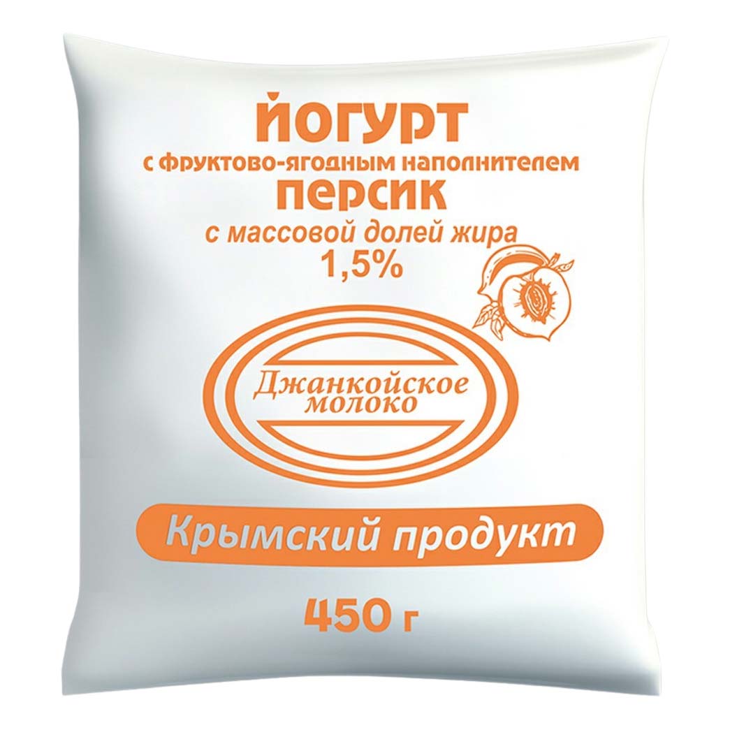 

Питьевой йогурт Джанкойское Молоко персик 1,5% 450 г