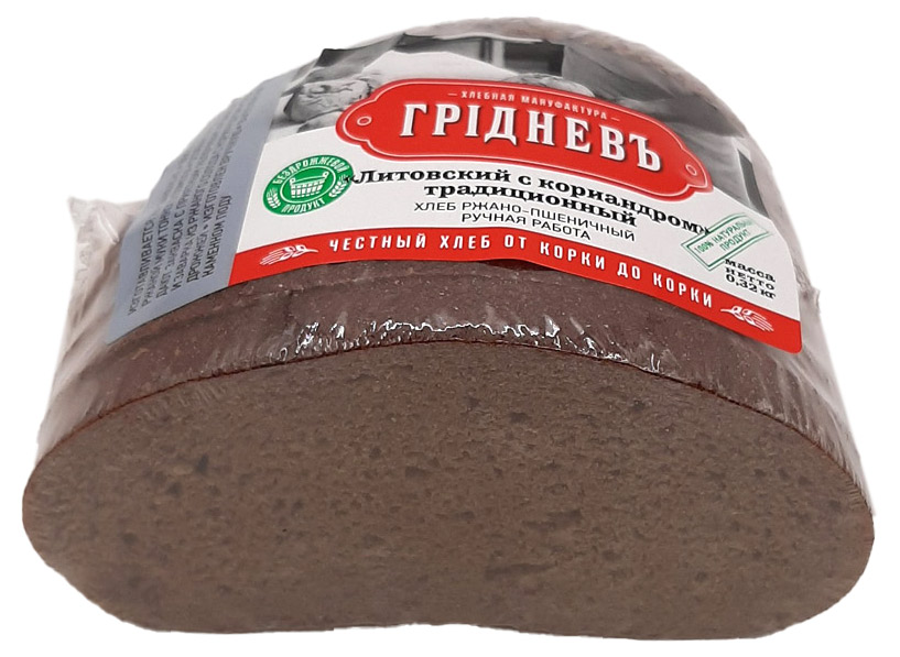 фото Хлеб грiдневъ литовский с кориандром традиционный 0,32 кг