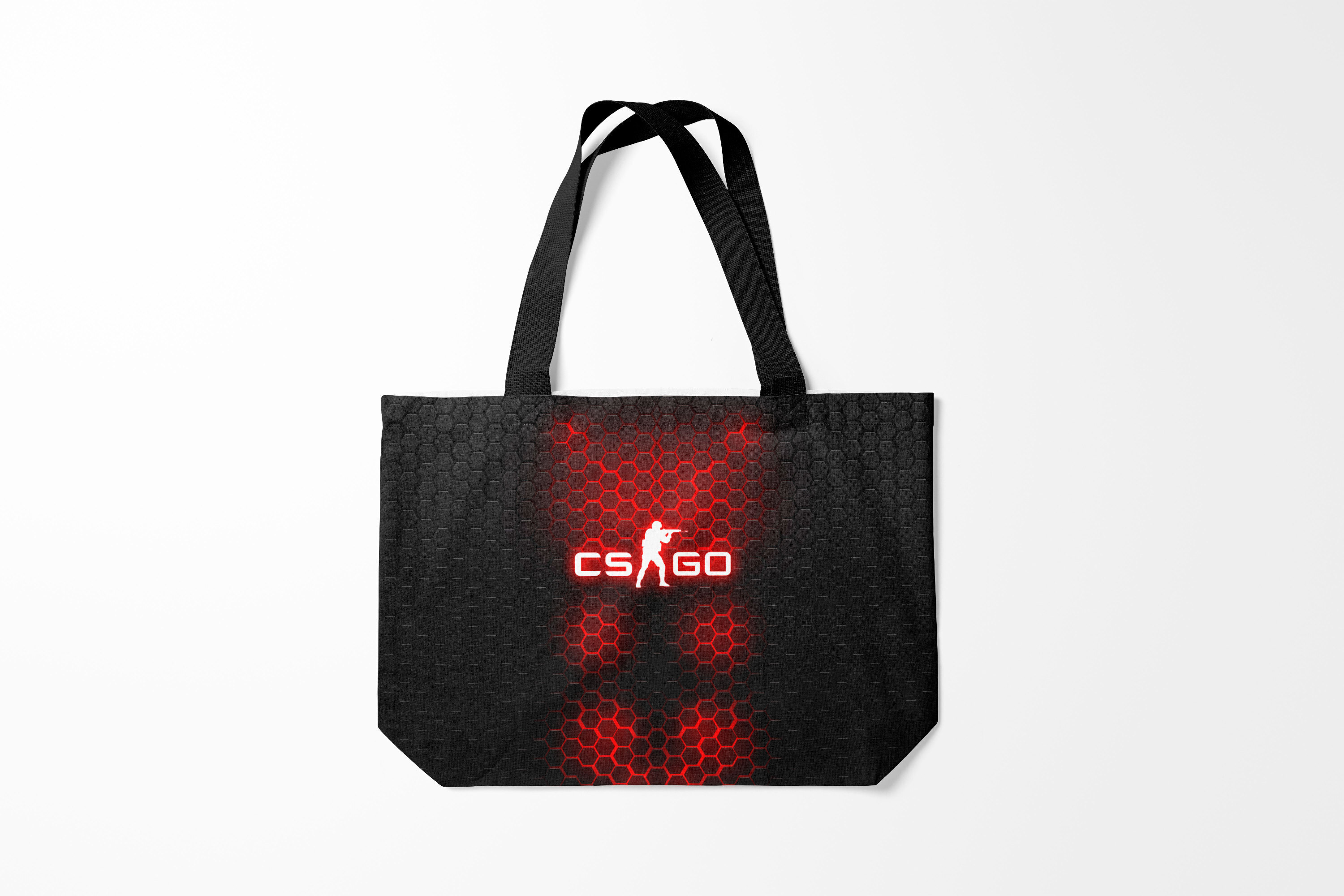 

Сумка шoппер унисекс Burnettie Counter Strike CS GO, черный, Counter Strike CS GO