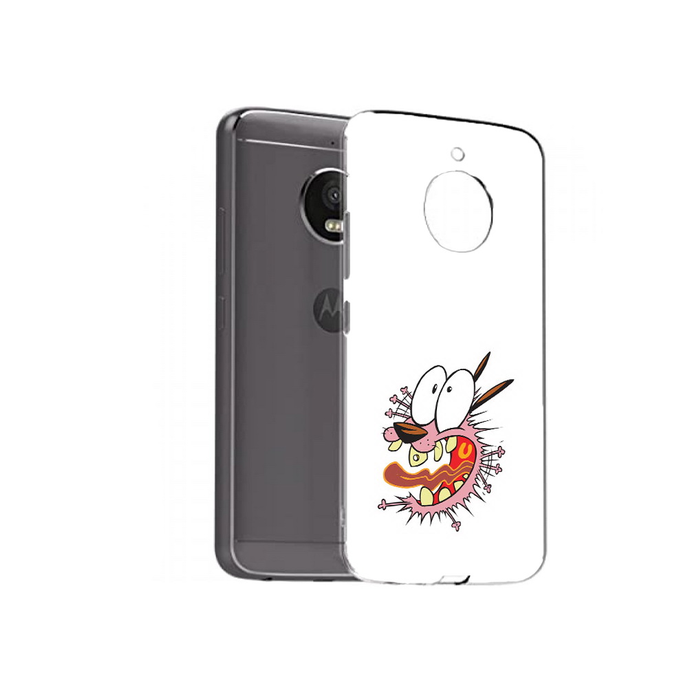 

Чехол MyPads Tocco для Motorola Moto E4 Plus испуганный бобик (PT100001.341.381), Прозрачный, Tocco