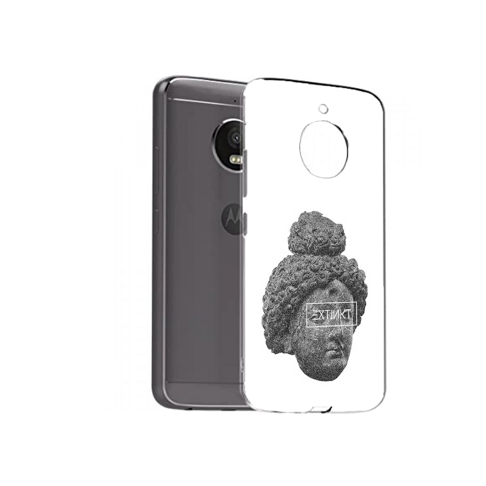 

Чехол MyPads Tocco для Motorola Moto E4 Plus каменное лицо девушки (PT100001.341.383), Прозрачный, Tocco