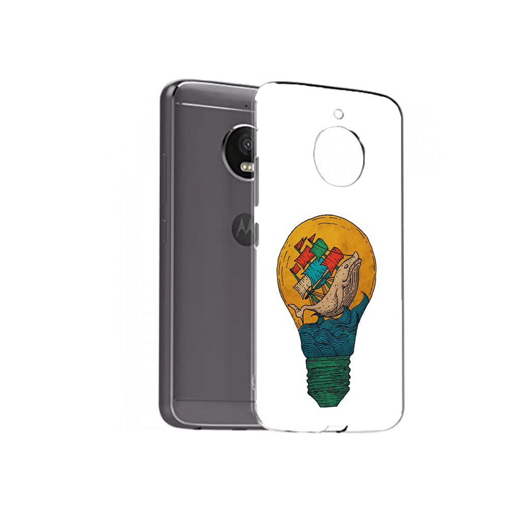 Чехол MyPads Tocco для Motorola Moto E4 Plus кит в лампочке с парусами (PT100001.341.387)