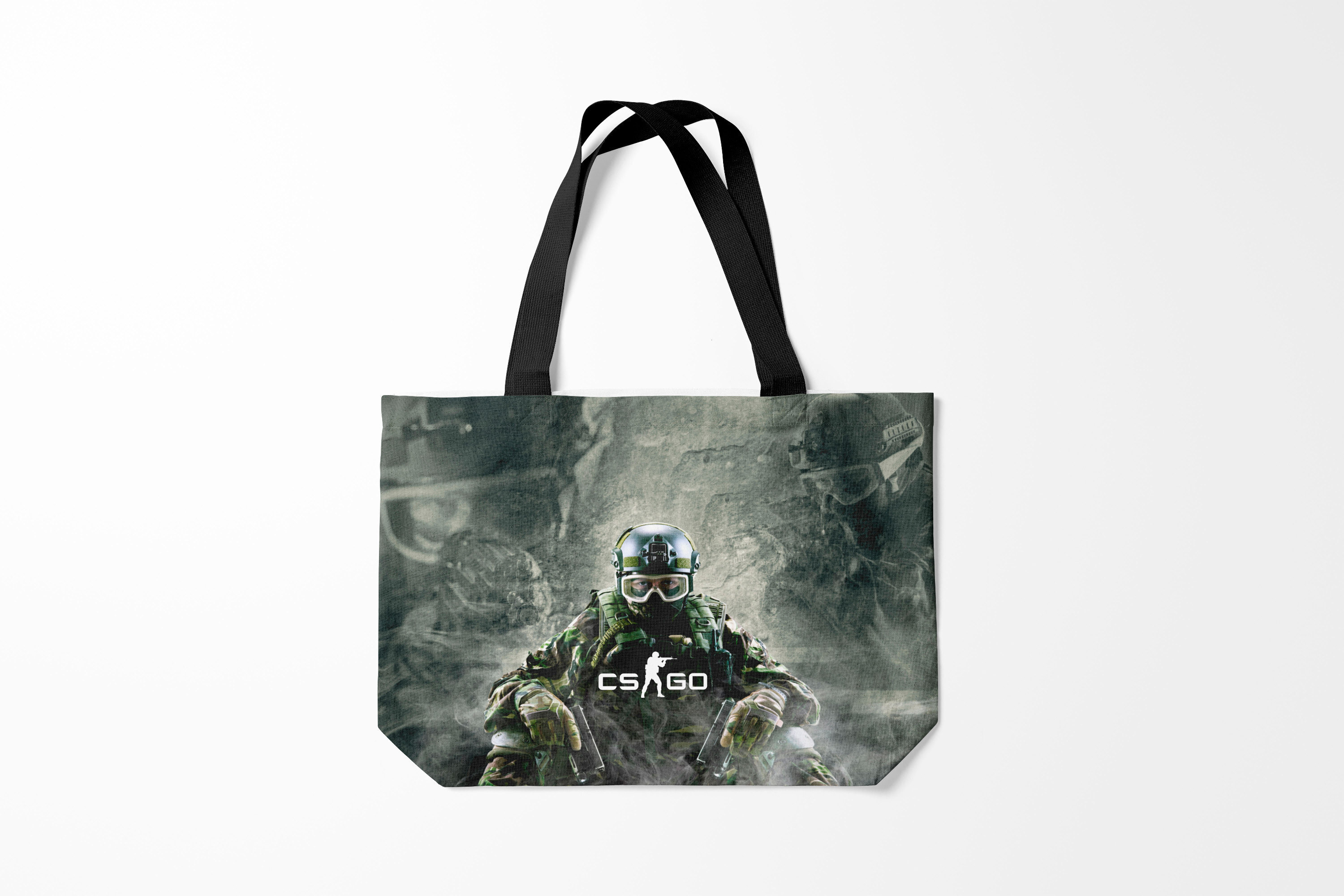 

Сумка шoппер унисекс Burnettie Counter Strike CS GO, серый, Counter Strike CS GO