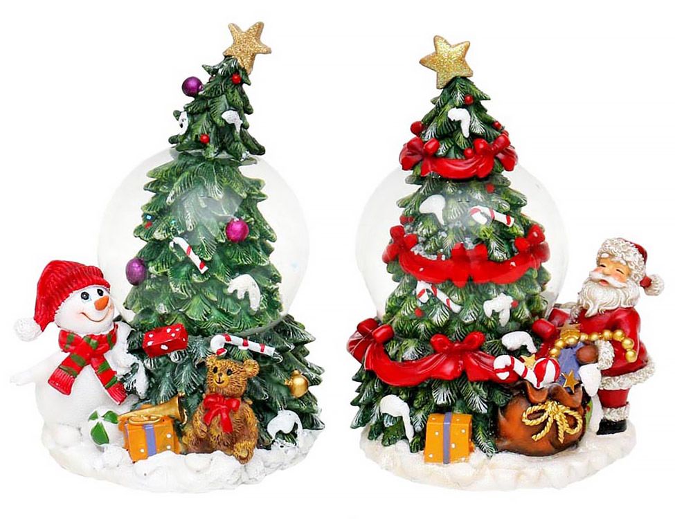 Шар на ель Sigro Рождественская елочка c сантой Eli--50-0396 1 шт. разноцветный