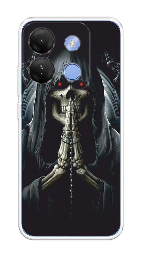 

Чехол на Infinix Smart 7 HD "Молитва", Серый, 3103850-1