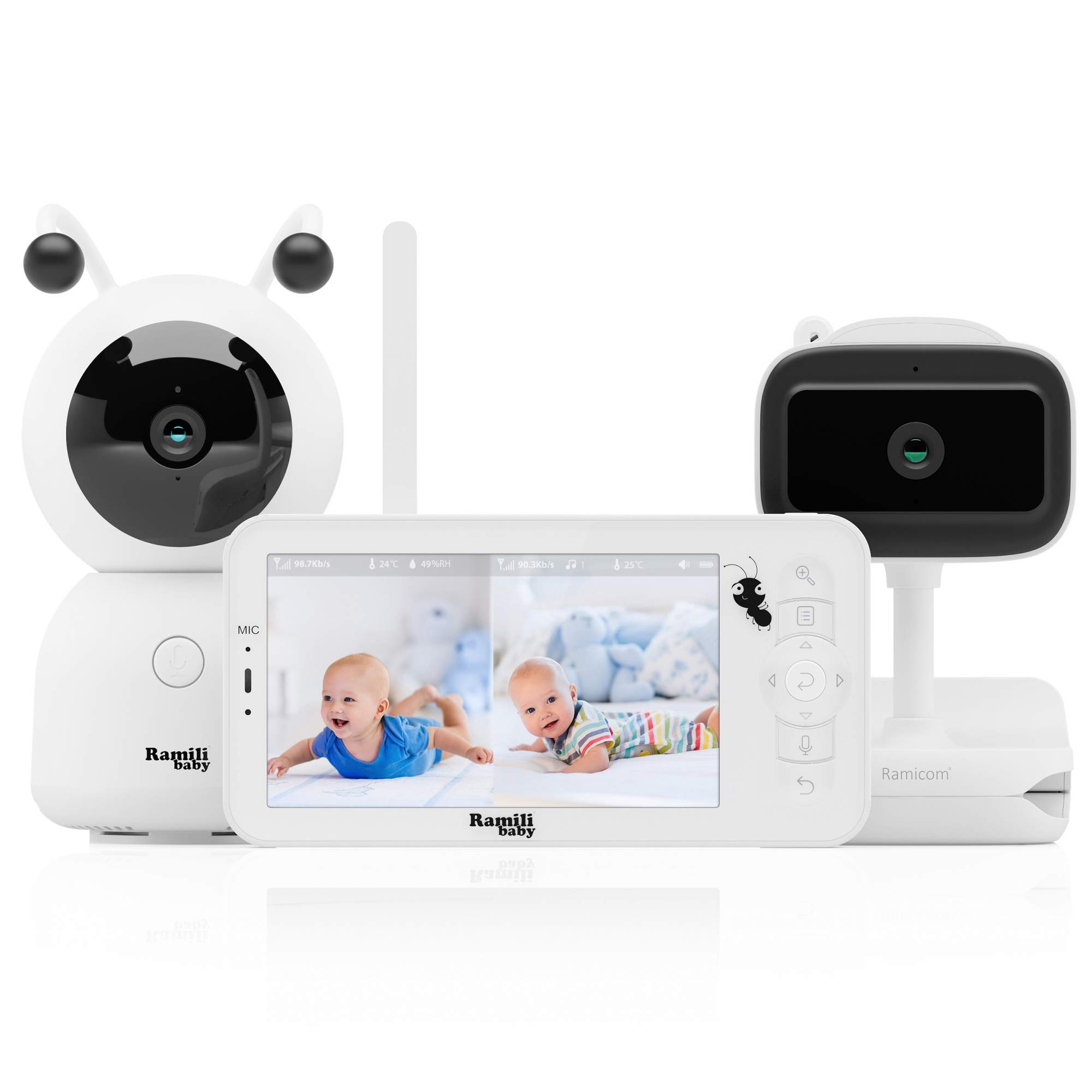 

Автономная видеоняня Ramili Baby с двумя камерами RV100VRC400C с креплением, RV100VRC400C