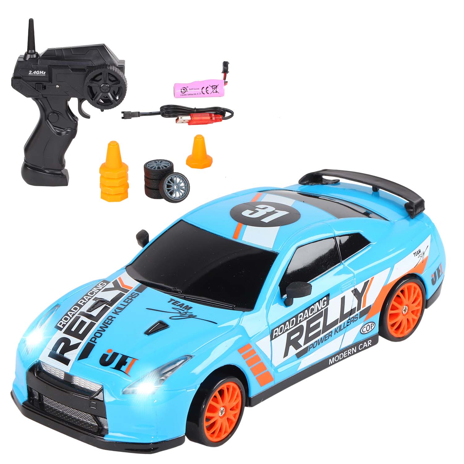 Машинка на радиоуправлении AUTODRIVE для дрифта, 1:24, 4канала, аккумулятор, JB1167940