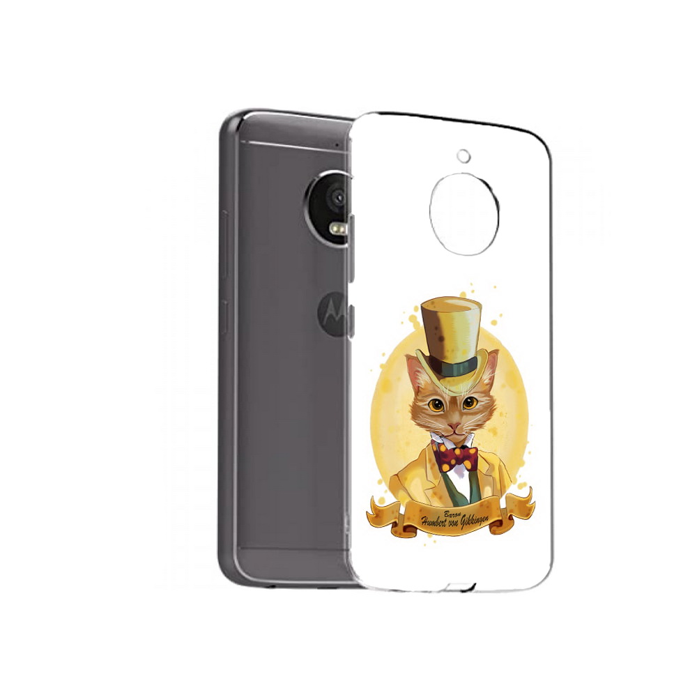 

Чехол MyPads Tocco для Motorola Moto E4 Plus кот юрист (PT100001.341.401), Прозрачный, Tocco