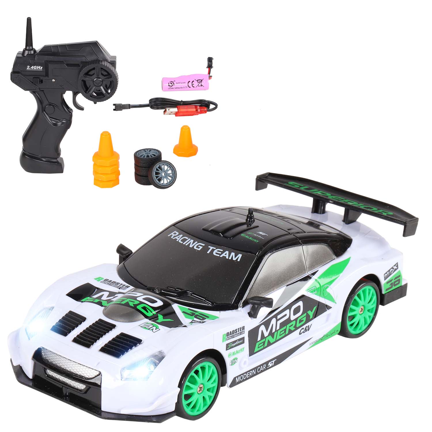 Машинка на радиоуправлении AUTODRIVE для дрифта, 1:24, 4канала, аккумулятор, JB1167943